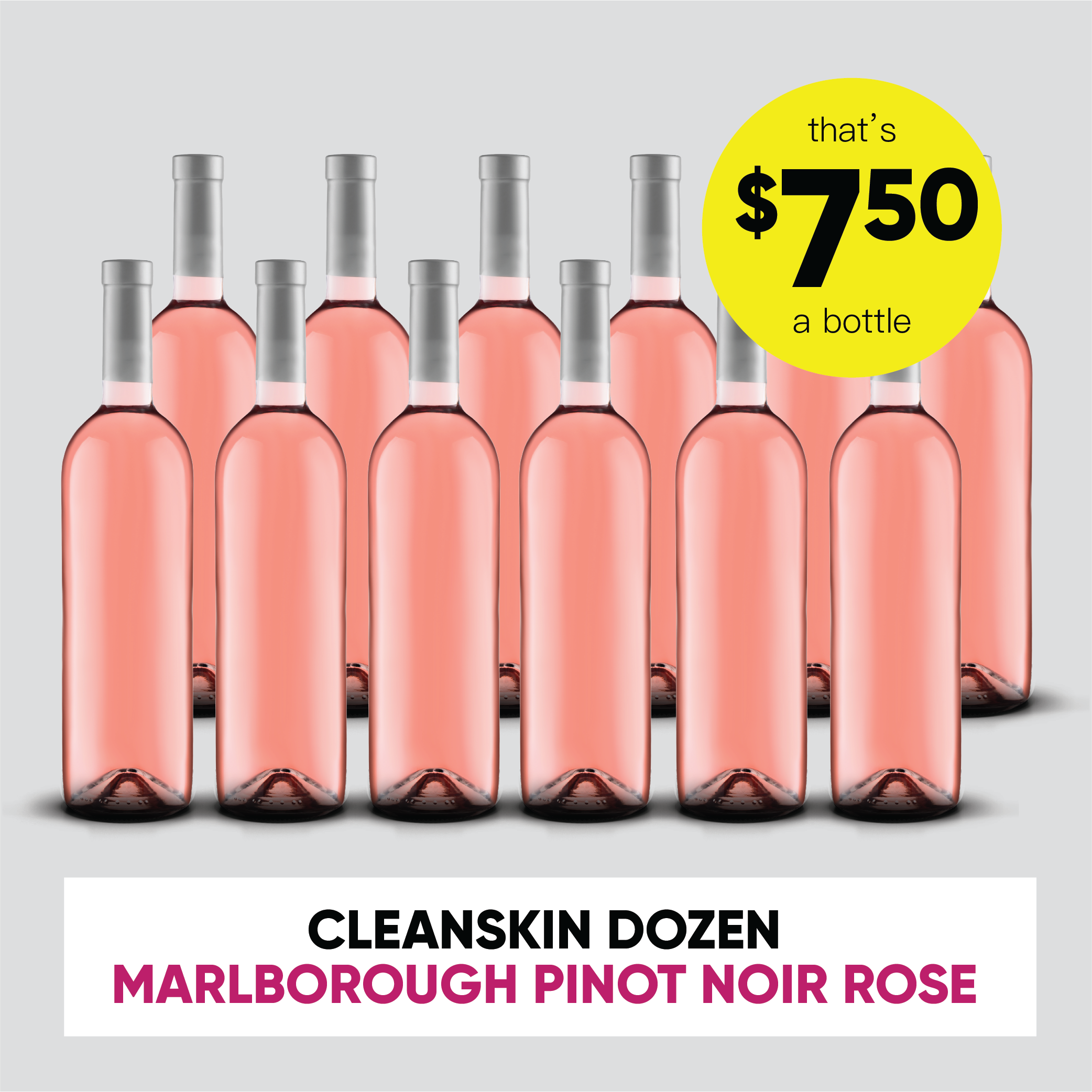Cleanskin Marlborough Pinot Noir Rosé 2019