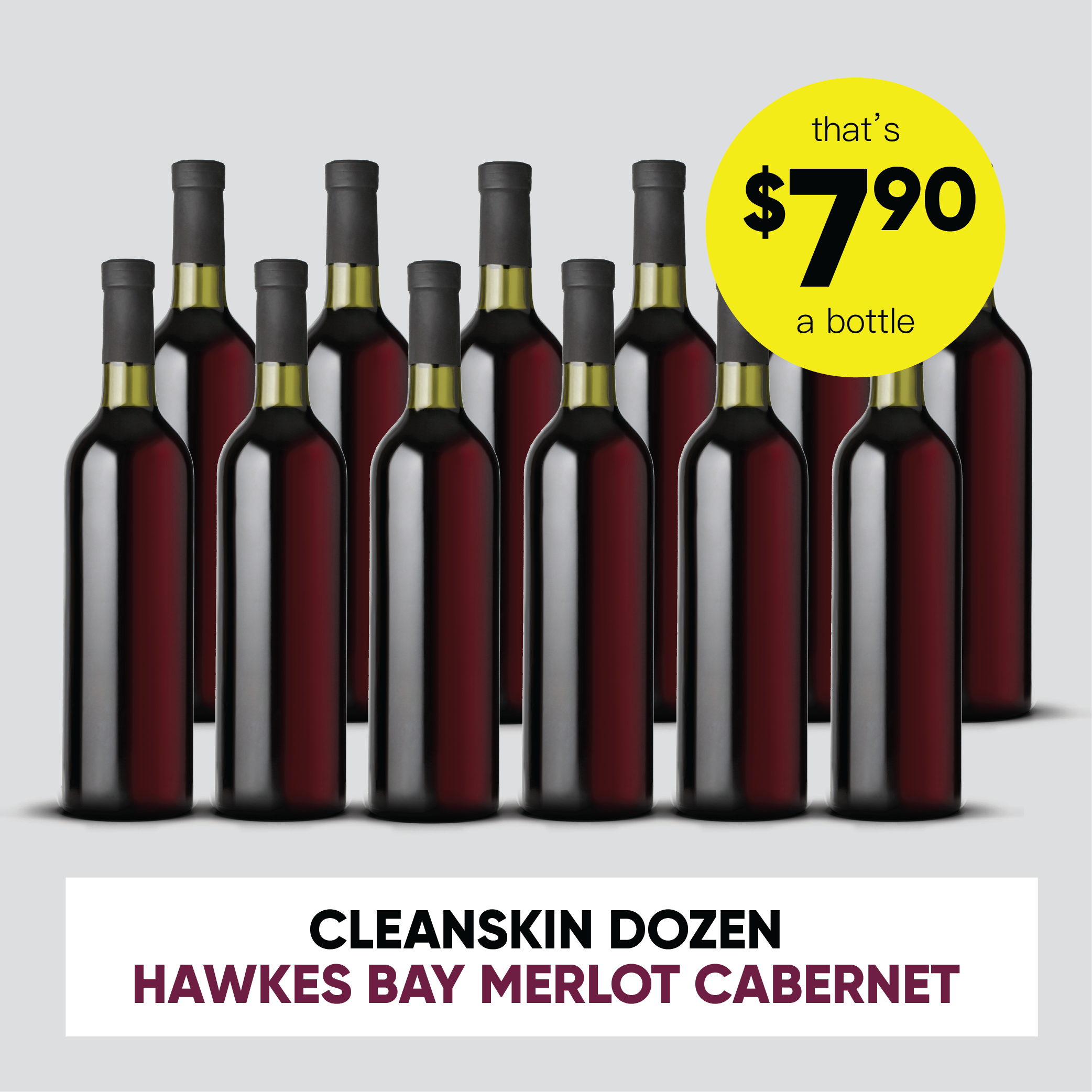 Cleanskin Hawke's Bay Merlot Cabernet NV