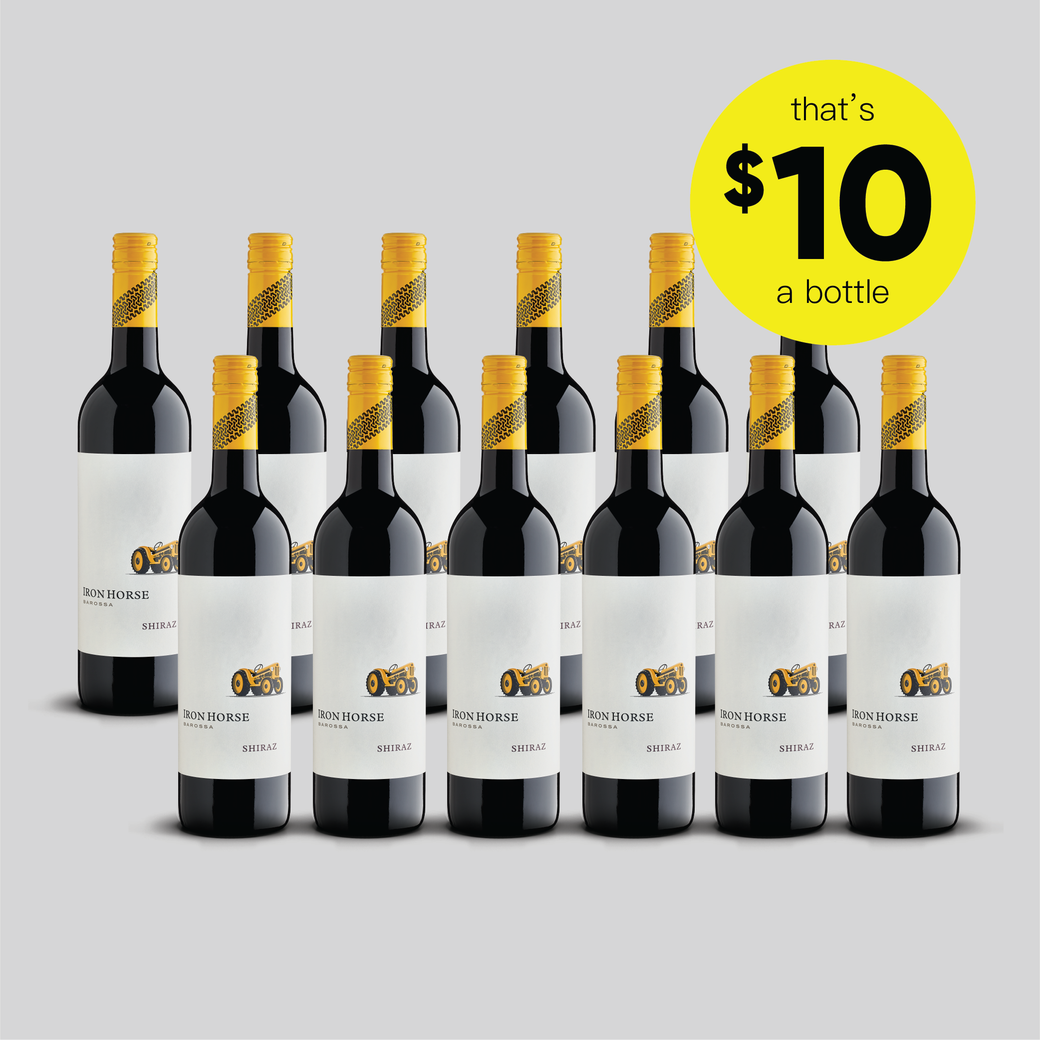 Iron Horse Barossa Shiraz 2020 - 12 Pack (with label damage)
