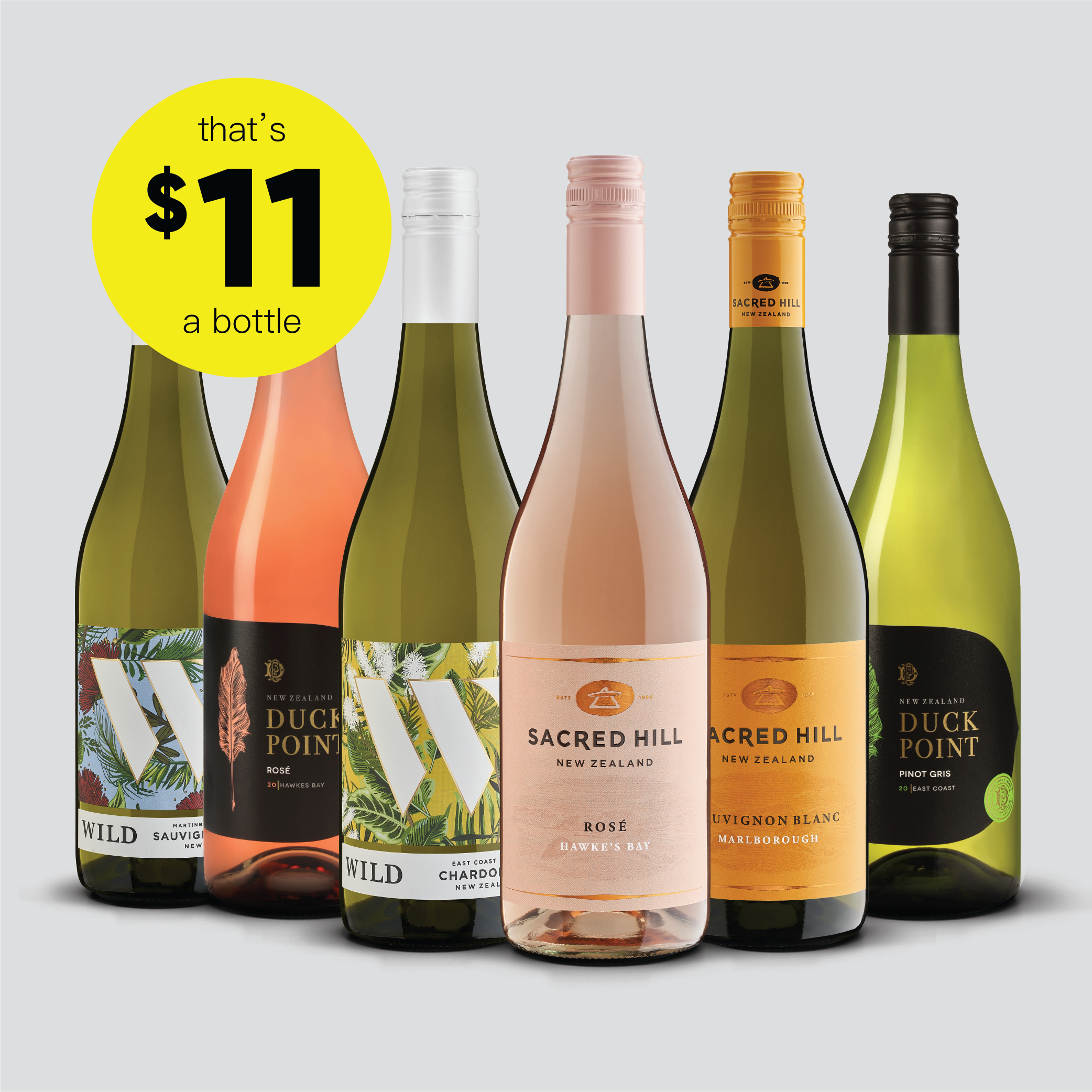 New Zealand White Wine and Rose Mixed Pack